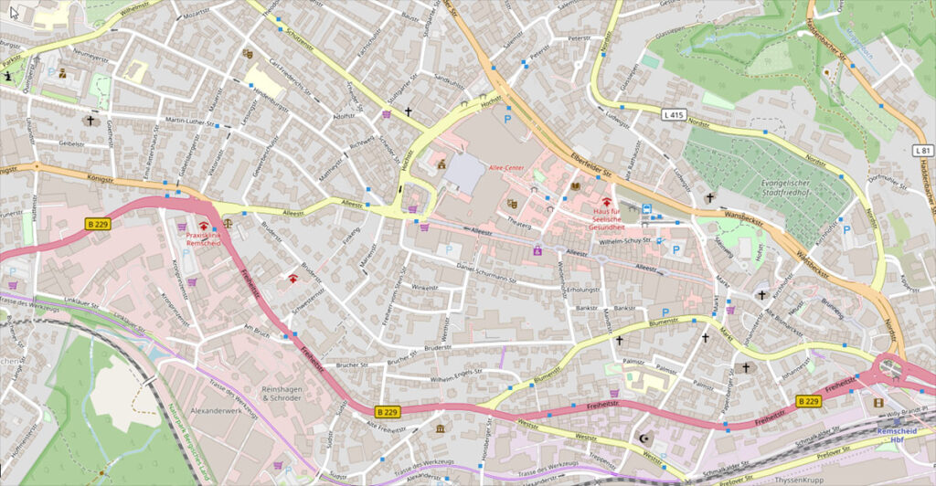 Innenstadt Remscheid OpenStreetMap